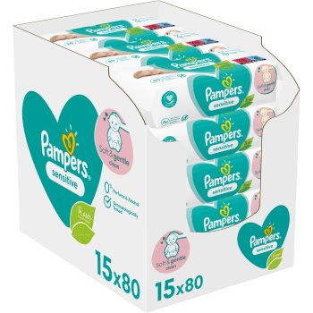 Pampers Sensitive Șervețele umede pentru copii pentru piele sensibila - imagine 2